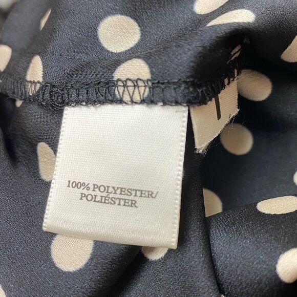 ANN TAYLOR Black Polka Dot open back Cap Sleeves‎ romper - Picture 3 of 9